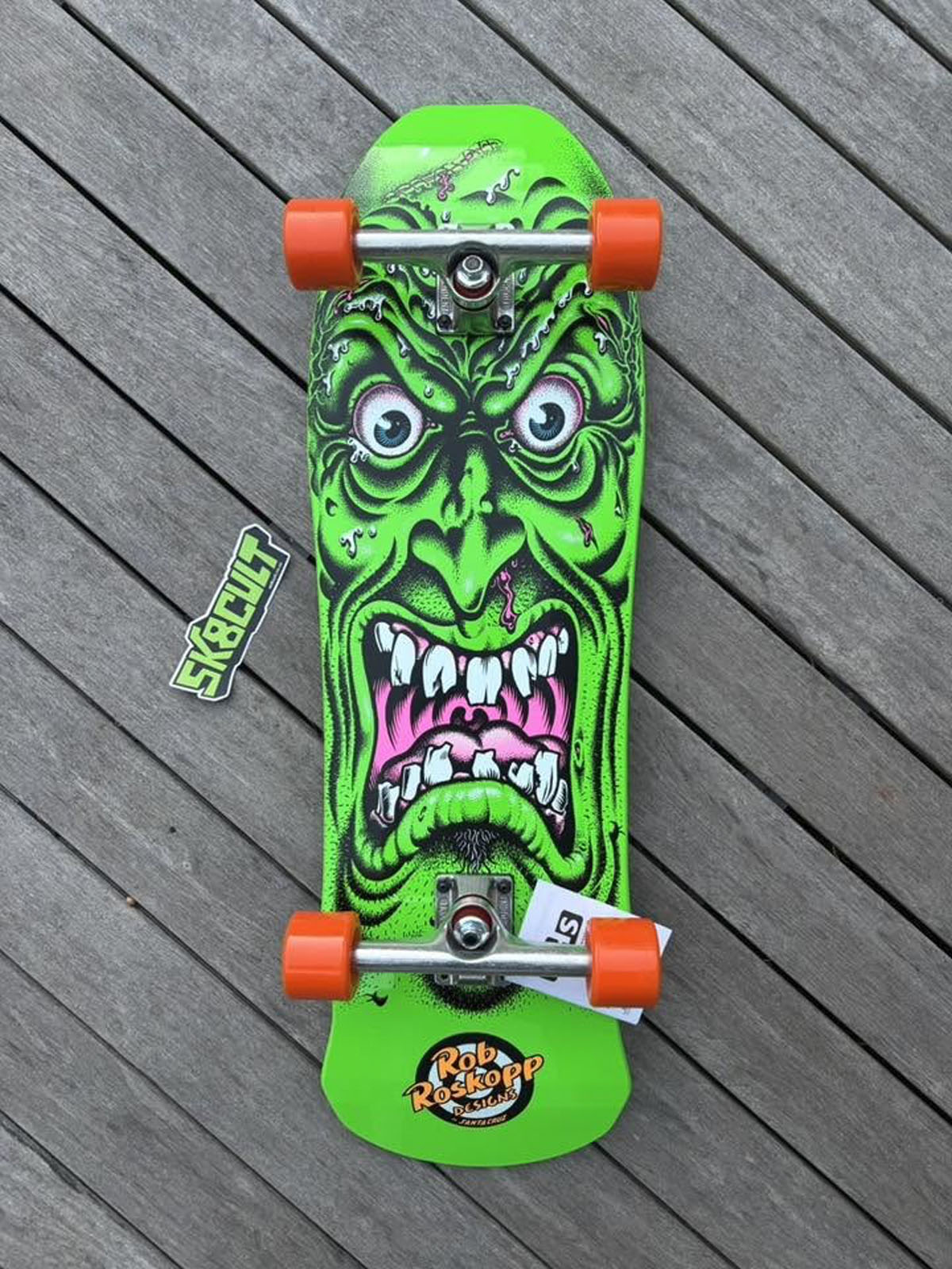 Santa Cruz Rob Roskopp Face Green 9.5" Complete