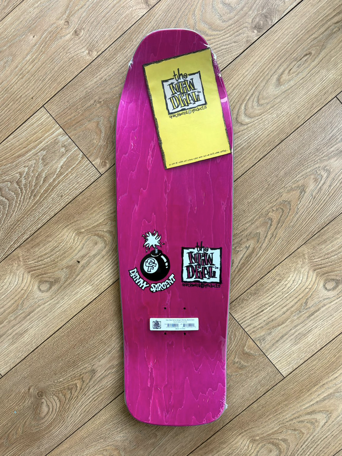 New Deal Monkey Bomber Pink 9.62" Deck