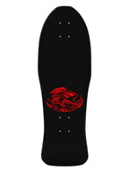 A black skateboard deck featuring a red graphic of a dragon wrapped in flames with the text 'DRAGON FIGHT' below it, shown against a plain white background.