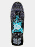 A skateboard deck featuring a detailed graphic illustration of a hooded figure with glowing blue flames and a dark, ornate background, with the brand name 'SHOGUN' printed at the bottom.