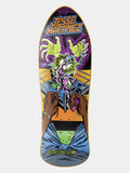 A longboard skateboard deck featuring a comic-style illustration with the text 'Jesse Martinez' at the top and 'You Are Here.